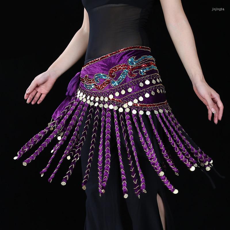 Stage Wear High Grade Tribal Dance Embroidery Belt With Coins Velvet Wrap Scarf Long Tassel Women Belly Hip, Purple
Stage Wear High Grade Tribal Dance Embroidery Belt With Coins Velvet Wrap Scarf Long Tassel Women Belly Hip, Purple