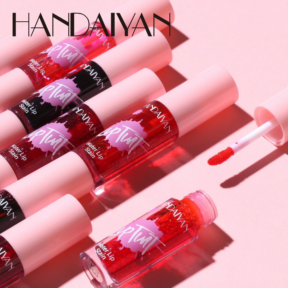 Handaiyan Lip Gloss Tint Lips Stain Lipgloss Long Last Liquid Lipstick Non-Stick Cup Hydrating Easy To Wear Smooth Shiny Make Up