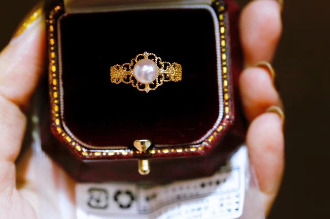 2209013003 Diaomondbox Jewelry ring 67mm aka pearl au750 yellow gold plated sterling 925 silver adjustable lace royal vintage sty4664624
2209013003 Diaomondbox Jewelry ring 67mm aka pearl au750 yellow gold plated sterling 925 silver adjustable lace royal vintage sty4664624