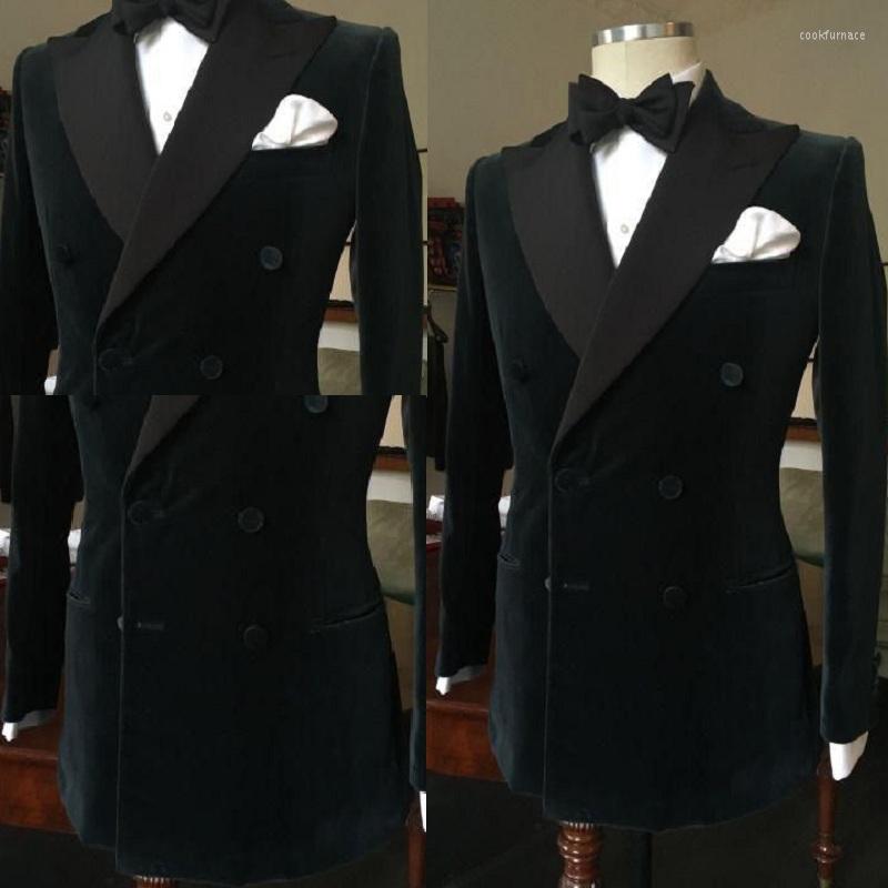 Men' Suits Men' 2-Piece Velvet Suit Business Slim Fit Tuxedo Double-breasted Jacket Men Blazer Pants, Black
Men' Suits Men' 2-Piece Velvet Suit Business Slim Fit Tuxedo Double-breasted Jacket Men Blazer Pants, Black