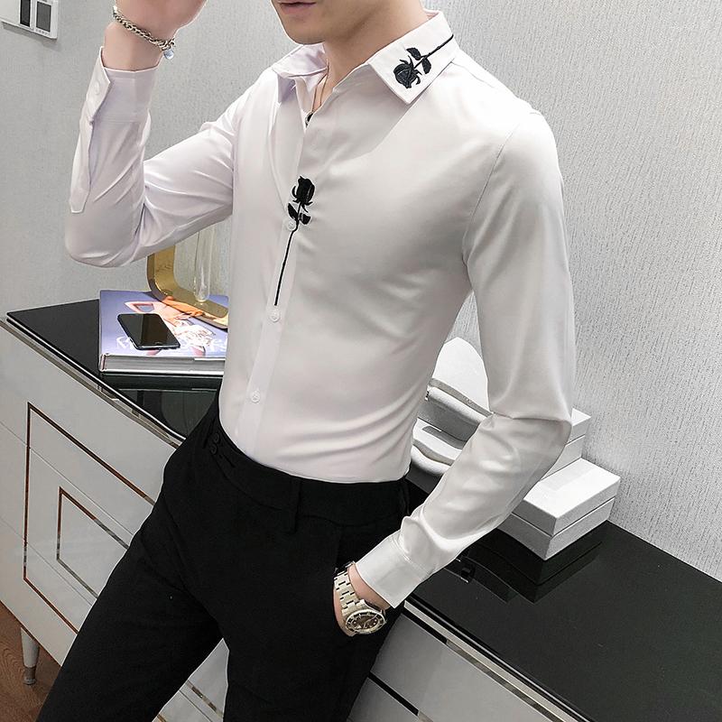 Men's Casual Shirts Brand Embroidered Men Clothing Slim Fashion Four Seasons Pure Color Shirt British European Style Men's Long Sleeve, Black
Men's Casual Shirts Brand Embroidered Men Clothing Slim Fashion Four Seasons Pure Color Shirt British European Style Men's Long Sleeve, Black