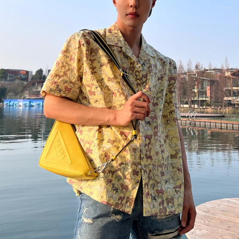 Women' Blouses High Street Funny Yellow Peppy Dog Full Print Button Up Shirt For Men Hip Hop Kawaii Women Blouse Short Sleeve Tops Summer
Women' Blouses High Street Funny Yellow Peppy Dog Full Print Button Up Shirt For Men Hip Hop Kawaii Women Blouse Short Sleeve Tops Summer