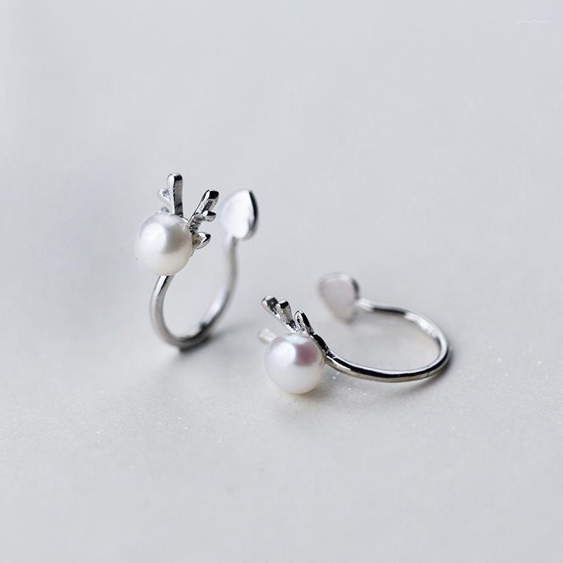 Backs Earrings Real 925 Sterling Heart Clip Pearl Antlers Female Pure Silver Unusual Products Gifts For March 8
Backs Earrings Real 925 Sterling Heart Clip Pearl Antlers Female Pure Silver Unusual Products Gifts For March 8
