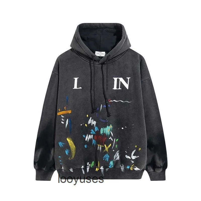Designer Luxury lanvins Classic Sweaters Galleryes Streetwear Dept Splash Ink Graffiti Print Men's Women's Autumn Co Winter Loose Hooded
Designer Luxury lanvins Classic Sweaters Galleryes Streetwear Dept Splash Ink Graffiti Print Men's Women's Autumn Co Winter Loose Hooded