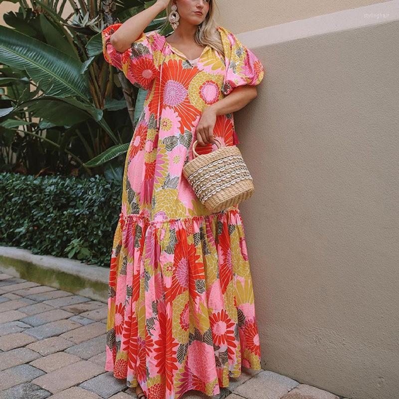 Party Dresses Vintage Flower Print Loose Long Dress Women Elegant Deep V-neck Bohe 2023 Fashion Lantern Sleeve Pleat Beach, 01 print
Party Dresses Vintage Flower Print Loose Long Dress Women Elegant Deep V-neck Bohe 2023 Fashion Lantern Sleeve Pleat Beach, 01 print