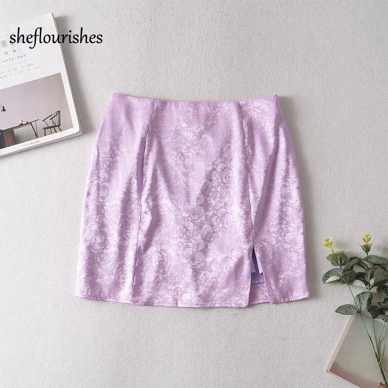 Skirts Summer Women Skirt Sexy Mini High Waist A Line Purple Satin Jacquard Split Vintage Zipper, Purple skirt
Skirts Summer Women Skirt Sexy Mini High Waist A Line Purple Satin Jacquard Split Vintage Zipper, Purple skirt