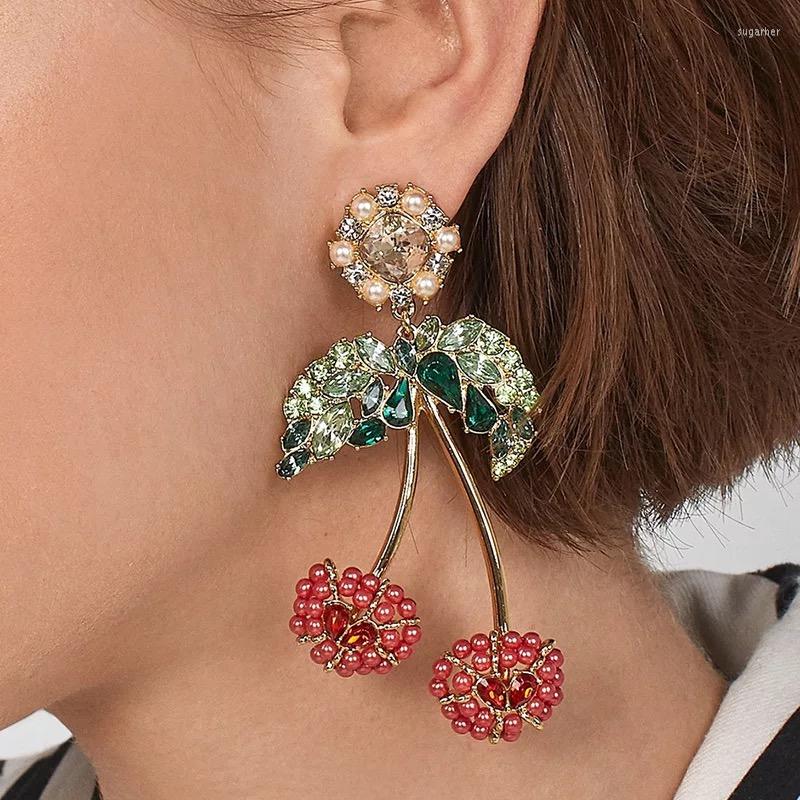 Dangle Earrings Novelty Multicolors Rhinestone Cherry Shaped For Women Fashion Jewelry Bohemian Statement Accessories 
Dangle Earrings Novelty Multicolors Rhinestone Cherry Shaped For Women Fashion Jewelry Bohemian Statement Accessories
