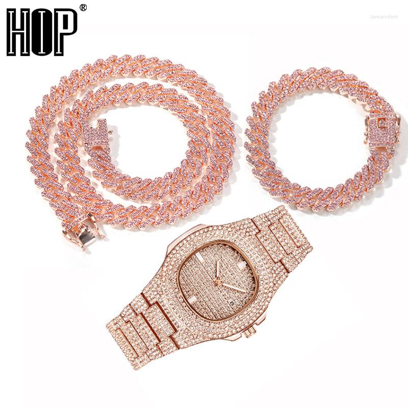 Chains Hip Hop Baguette Watch Necklaces Bracelet 12MM Iced Out Paved Pink Rhinestones Miami Prong Cuban Chain For Women Men Jewelry
Chains Hip Hop Baguette Watch Necklaces Bracelet 12MM Iced Out Paved Pink Rhinestones Miami Prong Cuban Chain For Women Men Jewelry