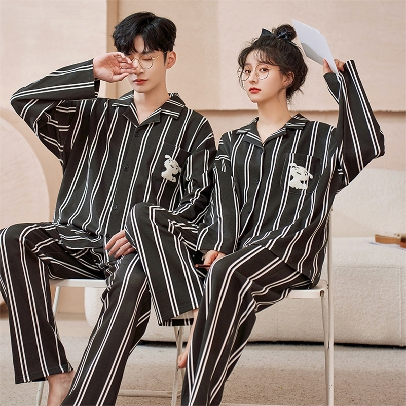 Men's Sleepwear Couples Autumn Spring Sleepwear Men's Cotton Pajamas Women's Korean Fashion Nightwear Female Girl Home Clothes pyjama homme 230317, Style 6
Men's Sleepwear Couples Autumn Spring Sleepwear Men's Cotton Pajamas Women's Korean Fashion Nightwear Female Girl Home Clothes pyjama homme 230317, Style 6