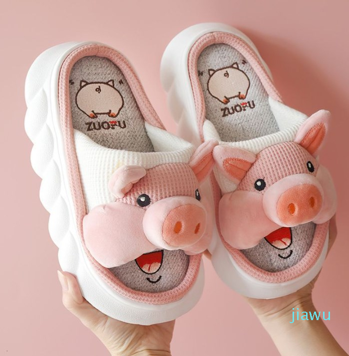 Slippers Cute Pig Home Slippers for Women Animals Platform Soft Slippers Female Lovely House Slides Four Season Indoor Shoes 230314, Grey bear
Slippers Cute Pig Home Slippers for Women Animals Platform Soft Slippers Female Lovely House Slides Four Season Indoor Shoes 230314, Grey bear
