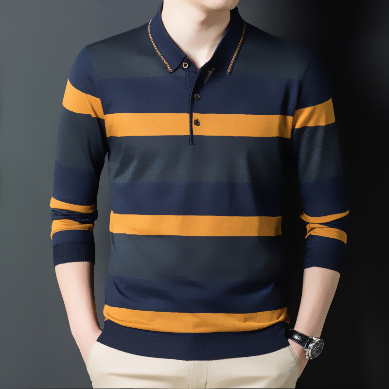 Men's Polos Ymwmhu Fashion Men Shirt Long Sleeve Button Collar Autumn and Winter Tshirt Striped Slim Fit Clothing Korean 230317, Red
Men's Polos Ymwmhu Fashion Men Shirt Long Sleeve Button Collar Autumn and Winter Tshirt Striped Slim Fit Clothing Korean 230317, Red