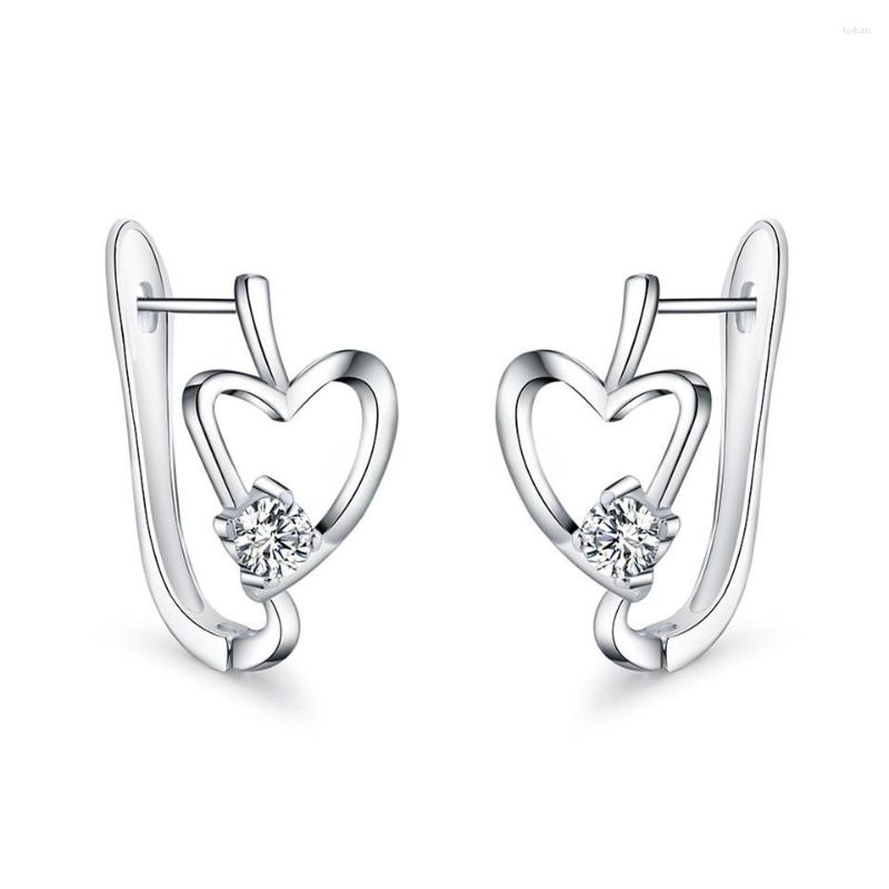 Hoop Earrings 925 Sterling Silver Woman Fashion Jewelry High Quality Simple Crystal Zircon Heart-shaped Gifts
Hoop Earrings 925 Sterling Silver Woman Fashion Jewelry High Quality Simple Crystal Zircon Heart-shaped Gifts
