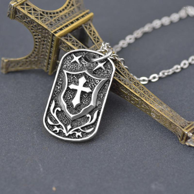 Pendant Necklaces Punk Retro Stainless Steel Star Cross Geometric Square Necklace For Men Rock Jewelry Drop
Pendant Necklaces Punk Retro Stainless Steel Star Cross Geometric Square Necklace For Men Rock Jewelry Drop