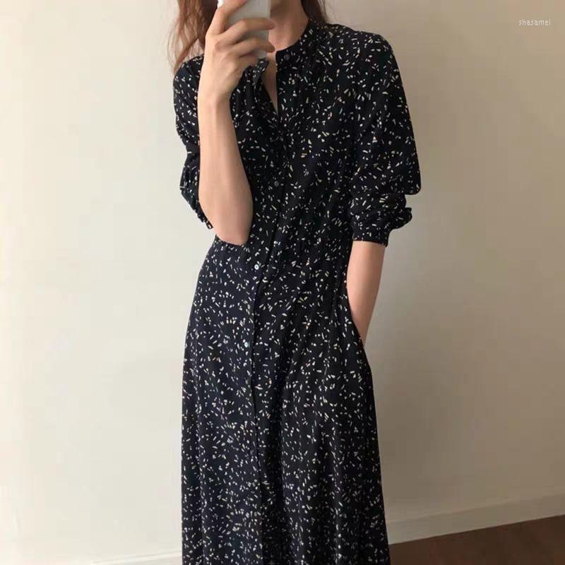 Casual Dresses Floral Print Dress High Waist Mature Vintage Woman Vestido De Mujer Femme Robe, Picture shown
Casual Dresses Floral Print Dress High Waist Mature Vintage Woman Vestido De Mujer Femme Robe, Picture shown