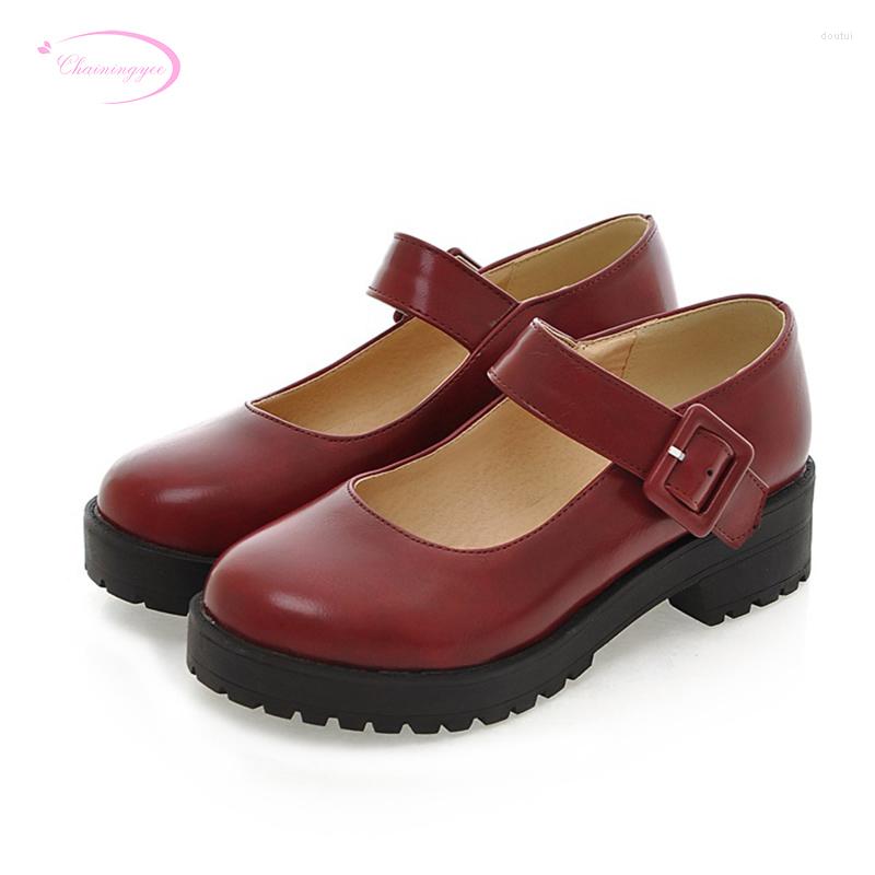 Dress Shoes Chainingyee Leisure Style Comfortable Round Toe Pumps Fashion Belt Buckle Platform Black Red Yellow Med With Women's
Dress Shoes Chainingyee Leisure Style Comfortable Round Toe Pumps Fashion Belt Buckle Platform Black Red Yellow Med With Women's