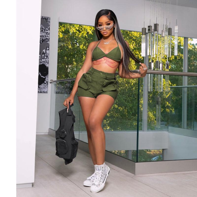 Women' Tracksuits Women Sexy Slim Pocket Short Cargo Pant 2 Piece Set Summer Lace Up Halter Tank Bikini Top Co Ord Suit Clothing 2023Women, Black
Women' Tracksuits Women Sexy Slim Pocket Short Cargo Pant 2 Piece Set Summer Lace Up Halter Tank Bikini Top Co Ord Suit Clothing 2023Women, Black