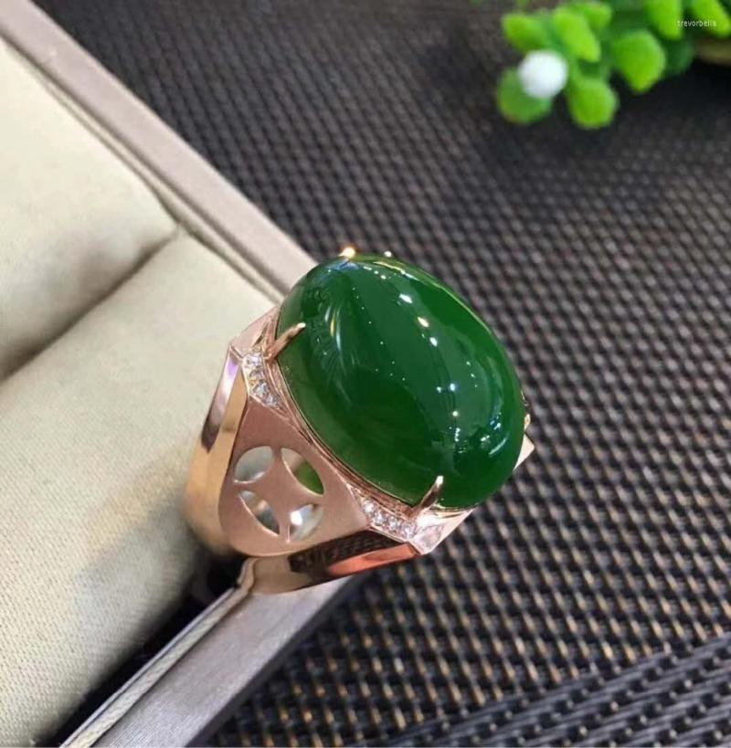 Cluster Rings 18K Rose Gold With Diamonds To Create Top-grade Old-fashioned Spinach Green And Tianbi Jade-shaped Male Ringh71#
Cluster Rings 18K Rose Gold With Diamonds To Create Top-grade Old-fashioned Spinach Green And Tianbi Jade-shaped Male Ringh71#