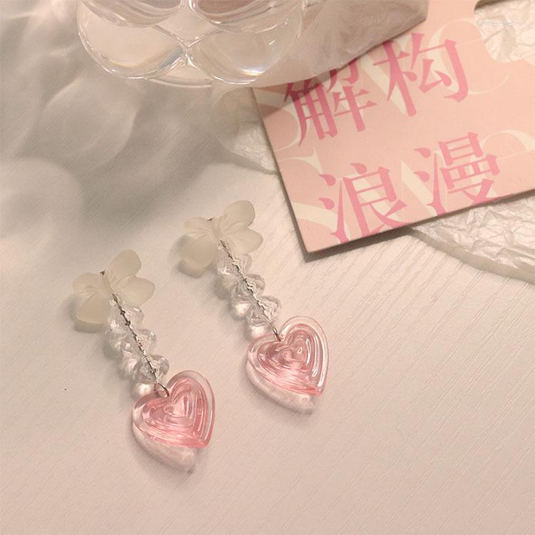 Dangle Earrings Sweetheart Baby Harajuku Y2K Jewelry Showa Wind Bow Pink Tender Heart Aesthetic Crystal Long Korean For Egirl
Dangle Earrings Sweetheart Baby Harajuku Y2K Jewelry Showa Wind Bow Pink Tender Heart Aesthetic Crystal Long Korean For Egirl