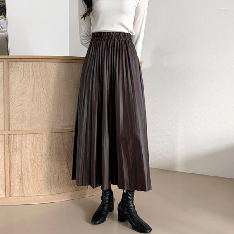 Skirts WDMSNA Higth Waist Pleated Skirt Womens Autumn And Winter A-line Loose Faldas Mujer Korean Temperament Long For Women, Brown
Skirts WDMSNA Higth Waist Pleated Skirt Womens Autumn And Winter A-line Loose Faldas Mujer Korean Temperament Long For Women, Brown