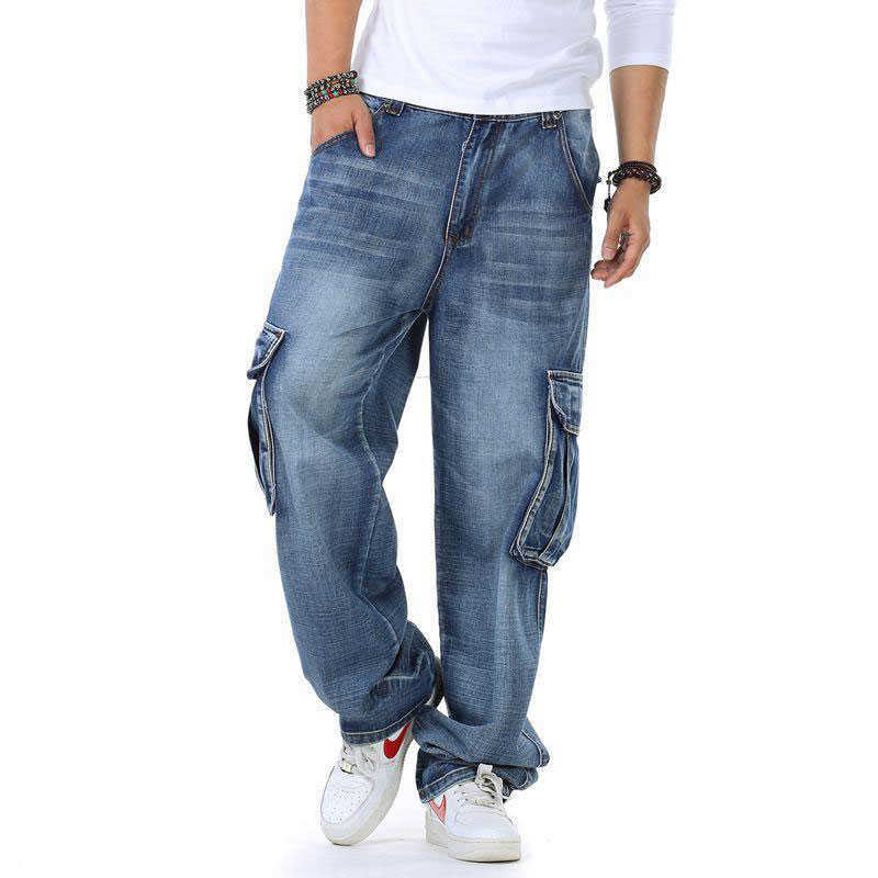 Men's Jeans 2023 Mens Baggy Jeans Men Wide Leg Denim Pants Hip Hop New Fashion Embroidery Skateboarder Jeans Free Shipping cholyl Z0315