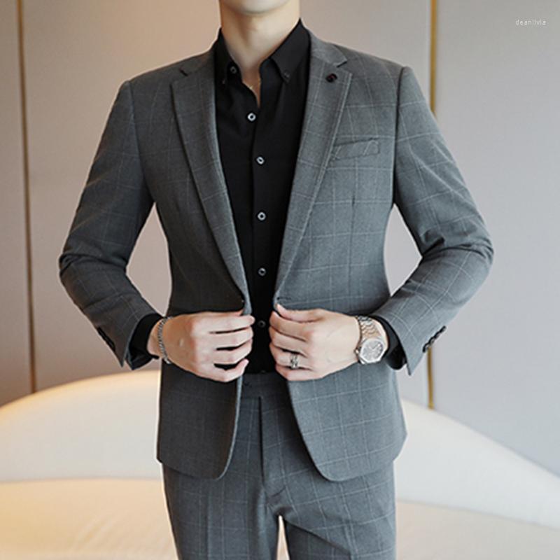 Men's Suits Suit Two Piece Men Wedding Man Business Casual Men's Fashionable Gorgeous Coat Trousers, In the gray
Men's Suits Suit Two Piece Men Wedding Man Business Casual Men's Fashionable Gorgeous Coat Trousers, In the gray