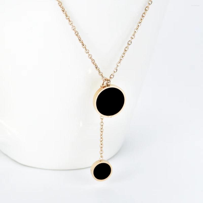 Chains Rose Golden Color Metal Chain Necklace With Stainless Steel Pendant For Women Choker Jewelry
Chains Rose Golden Color Metal Chain Necklace With Stainless Steel Pendant For Women Choker Jewelry