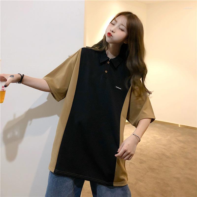 Women' T Shirts Preppy Style Polot Shirt Color Matching Kawaii White Polo Top Women Short Sleeve Tops Harajuku Summer Loose Vintage, Picture color
Women' T Shirts Preppy Style Polot Shirt Color Matching Kawaii White Polo Top Women Short Sleeve Tops Harajuku Summer Loose Vintage, Picture color