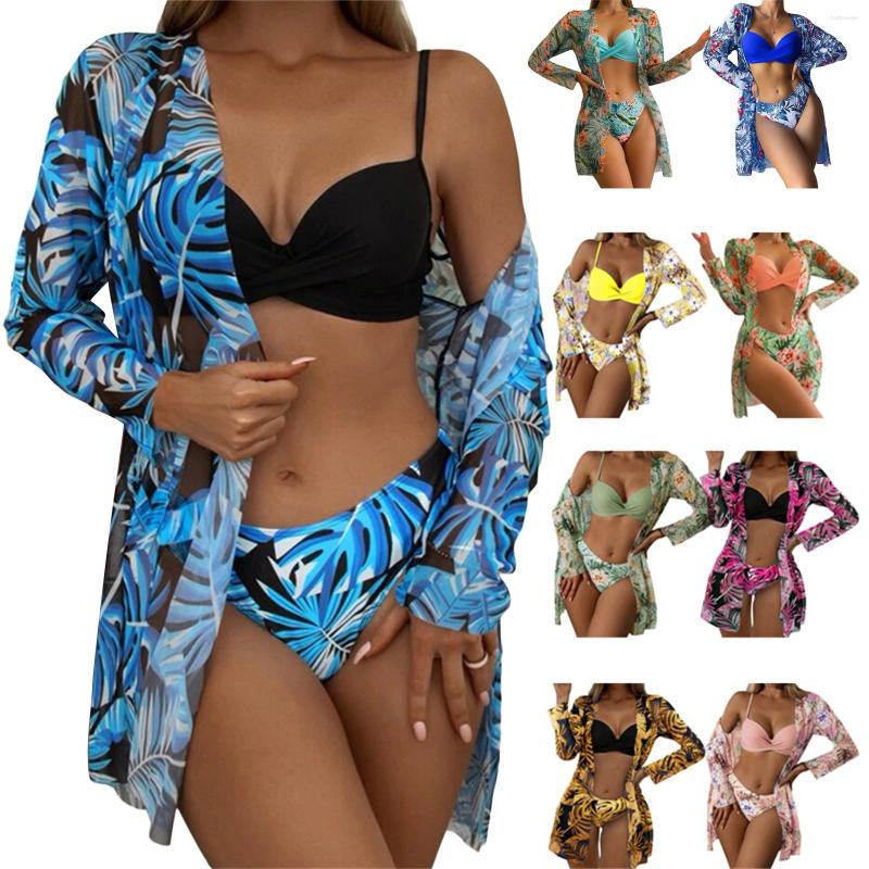 Women's Swimwear Summer Bikinis Set Solid V-Neck Push Up Flower Print Low Waist Thong Cardigan Swimsuit Female Bathing Suit, Blue
Women's Swimwear Summer Bikinis Set Solid V-Neck Push Up Flower Print Low Waist Thong Cardigan Swimsuit Female Bathing Suit, Blue