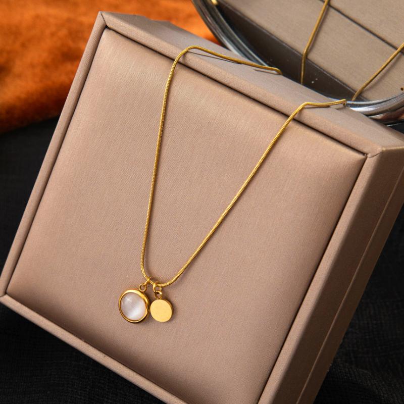 Pendant Necklaces Stainless Steel Fashion Upscale Jewelry Casual Minimalism Opal Round Charms Chain Choker Necklace For WomenPendant
Pendant Necklaces Stainless Steel Fashion Upscale Jewelry Casual Minimalism Opal Round Charms Chain Choker Necklace For WomenPendant