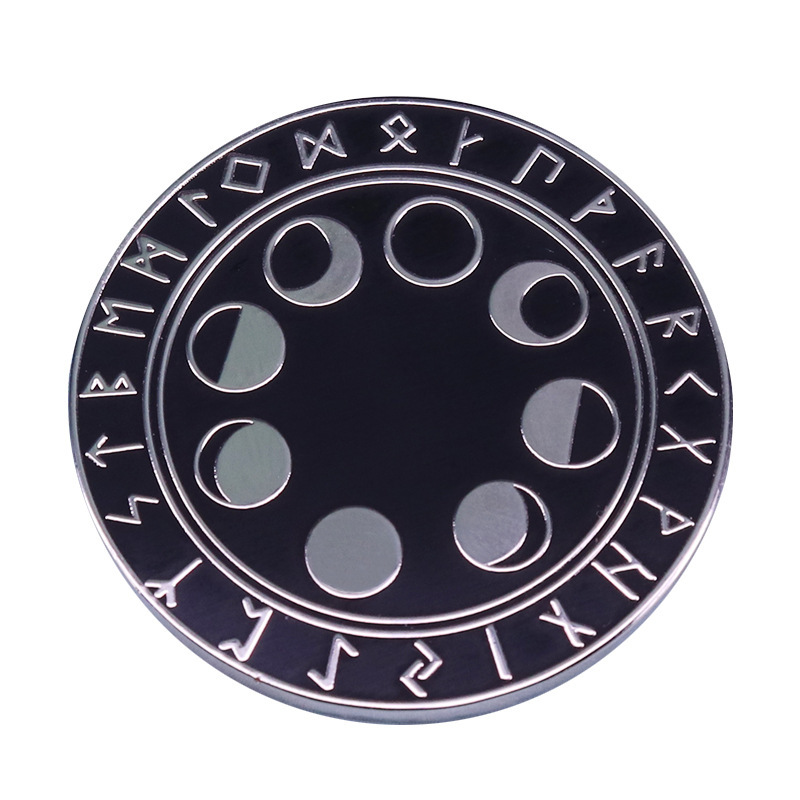 Moon Phase and Nordic Rune Emblem Viking Amulet Cute Anime Movies Games Hard Enamel Pins Collect Metal Cartoon Brooch, As picture
Moon Phase and Nordic Rune Emblem Viking Amulet Cute Anime Movies Games Hard Enamel Pins Collect Metal Cartoon Brooch, As picture