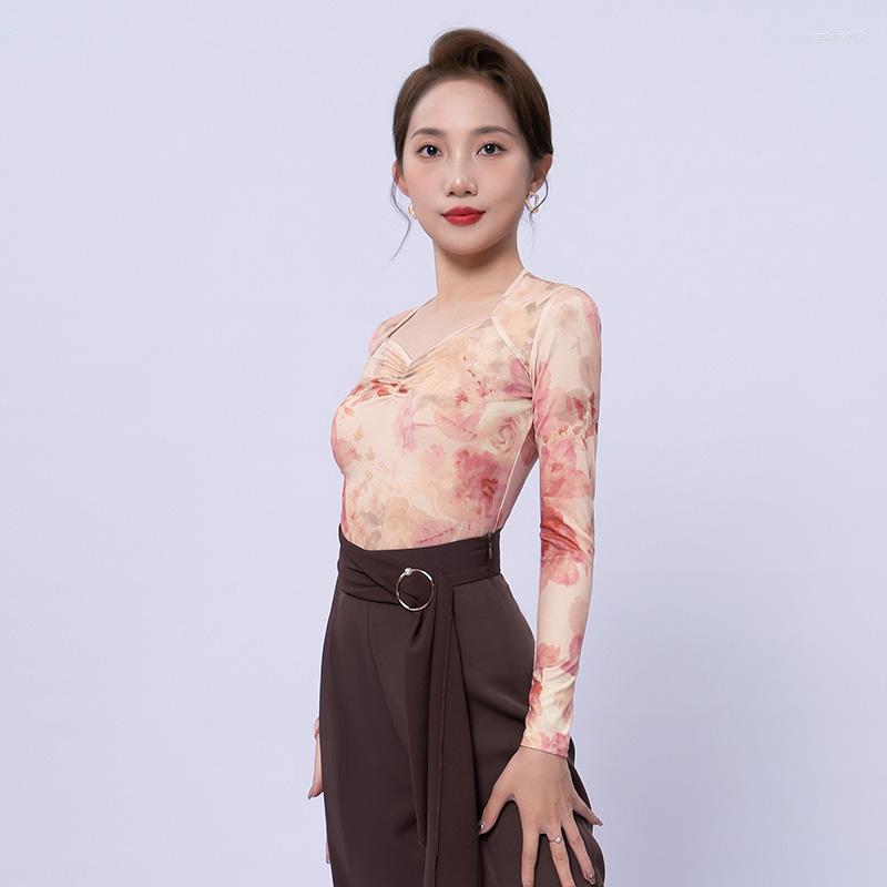 Stage Wear NY08 F1040 Wrinkle Bust Female Ballroom Dance Tops Professional Waltz Tango Dancing Practice Costumes Expansion Mesh, 004
Stage Wear NY08 F1040 Wrinkle Bust Female Ballroom Dance Tops Professional Waltz Tango Dancing Practice Costumes Expansion Mesh, 004