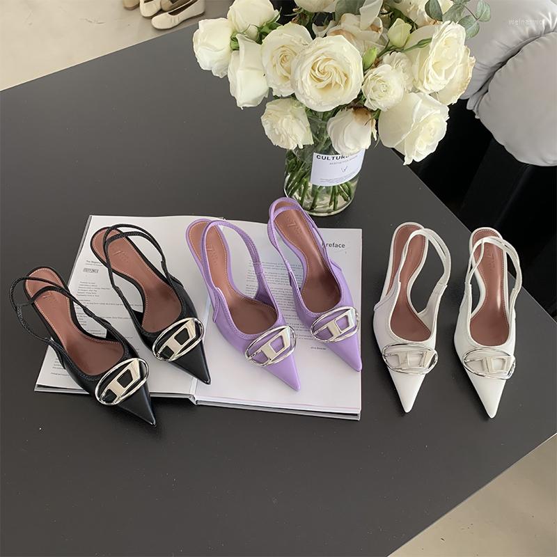 Sandals Women Summer Pointed Metal Buckle Thin Heels Anti-Slip Breathable Classic Fashion Party Ladies Hundred Sexy, Purple
Sandals Women Summer Pointed Metal Buckle Thin Heels Anti-Slip Breathable Classic Fashion Party Ladies Hundred Sexy, Purple
