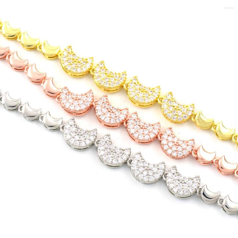 Link Bracelets Arrival Elegant Moon Zircon Bracelet For Women Girls Personality Friendship Charm Chain Jewelry Birthday Gift
Link Bracelets Arrival Elegant Moon Zircon Bracelet For Women Girls Personality Friendship Charm Chain Jewelry Birthday Gift