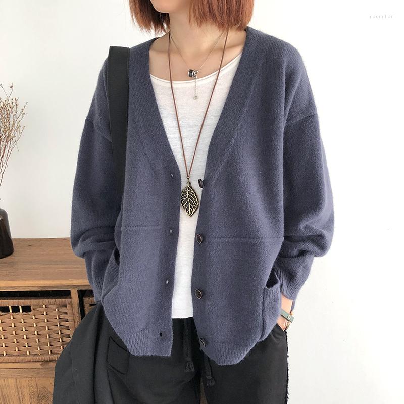 Women's Knits Knitted Women Sweater Cardigan Winter Vintage V-Neck Pocket Long-Sleeved Casual All Match Female Outwear Coats Tops, Green
Women's Knits Knitted Women Sweater Cardigan Winter Vintage V-Neck Pocket Long-Sleeved Casual All Match Female Outwear Coats Tops, Green