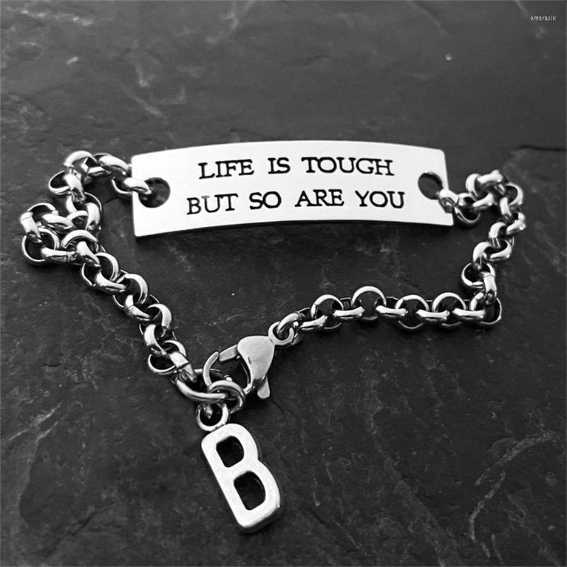 Charm Bracelets 10PCS Motivational Bracelet Life Is Tough But So Are You Initial Message Jewelry Love Gift Sister Gifts Mom Gym
Charm Bracelets 10PCS Motivational Bracelet Life Is Tough But So Are You Initial Message Jewelry Love Gift Sister Gifts Mom Gym