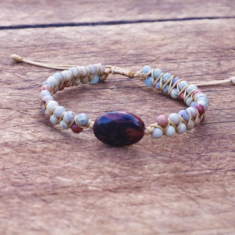 Charm Bracelets Women Men Natural Stone Serpentine Beads Warp Bracelet String Braided Yoga Friendship Bangle Boho Jewelry
Charm Bracelets Women Men Natural Stone Serpentine Beads Warp Bracelet String Braided Yoga Friendship Bangle Boho Jewelry