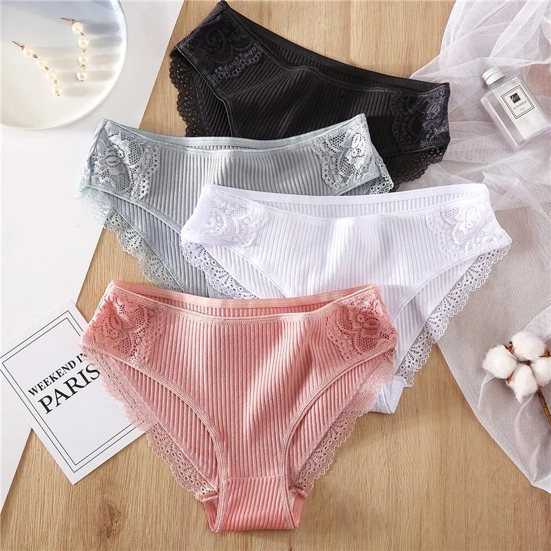 Women's Panties 3Pcs Sexy Lace Briefs Cotton Thread High Elasticity Female Underwear Comfortable Breathable Soft Skin-friendly Ladies Pants, Bk-gy-sk
Women's Panties 3Pcs Sexy Lace Briefs Cotton Thread High Elasticity Female Underwear Comfortable Breathable Soft Skin-friendly Ladies Pants, Bk-gy-sk