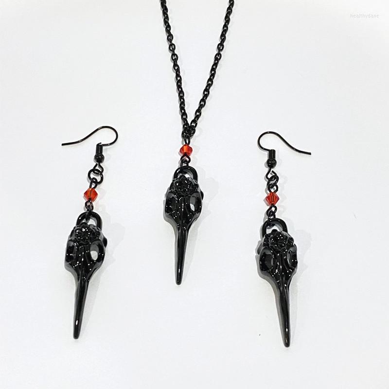 Choker Fashion Trend Jewelry Retro Crow Skull Halloween Pendant Accessories Earring Necklace
Choker Fashion Trend Jewelry Retro Crow Skull Halloween Pendant Accessories Earring Necklace