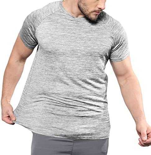 Tshirts for mens fashion sport shirts slim fit t-shirt men short sleeve shirts workout v neck tee shirt topSF7M, White
Tshirts for mens fashion sport shirts slim fit t-shirt men short sleeve shirts workout v neck tee shirt topSF7M, White
