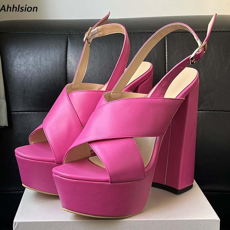 Dress Shoes Ahhlsion Women Platform Sandals Chunky Heels Round Toe Gorgeous Fuchsia Red Pink Night Club Punk Ladies Plus US Size 5-15, C0600 black
Dress Shoes Ahhlsion Women Platform Sandals Chunky Heels Round Toe Gorgeous Fuchsia Red Pink Night Club Punk Ladies Plus US Size 5-15, C0600 black