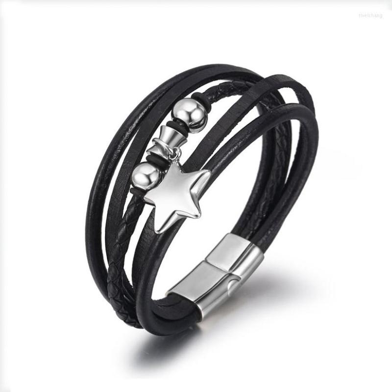 Charm Bracelets 2023 Style Hand-Woven Multi-Layer Combination Accessory Stainless Steel Men's Leather Bracelet Fashion Male Jewelry
Charm Bracelets 2023 Style Hand-Woven Multi-Layer Combination Accessory Stainless Steel Men's Leather Bracelet Fashion Male Jewelry