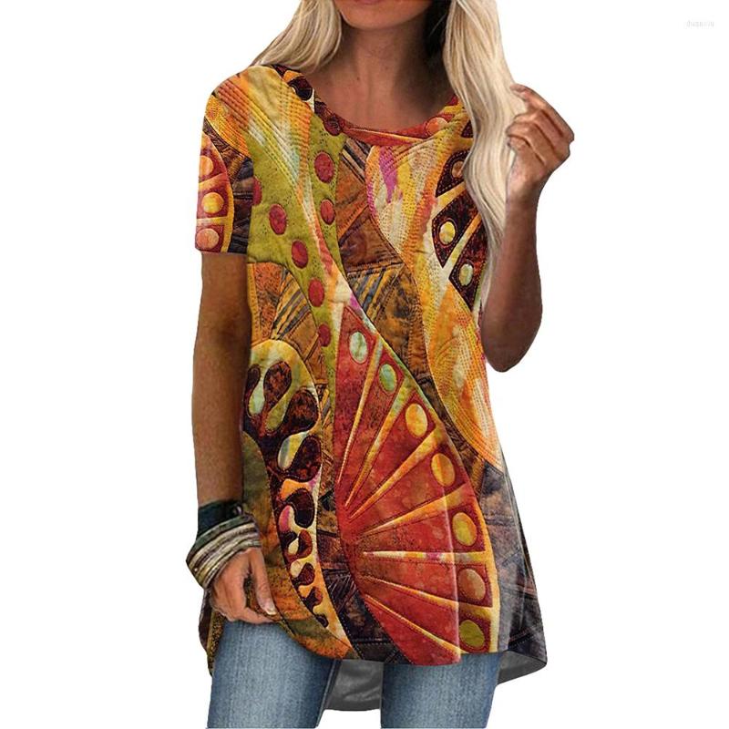 Women's T Shirts Womens Boho Print Short Sleeve Street Style T-Shirt Ladies Summer Cotton Casual Blouse Top Plus Size For Women Female Lady, Green
Women's T Shirts Womens Boho Print Short Sleeve Street Style T-Shirt Ladies Summer Cotton Casual Blouse Top Plus Size For Women Female Lady, Green