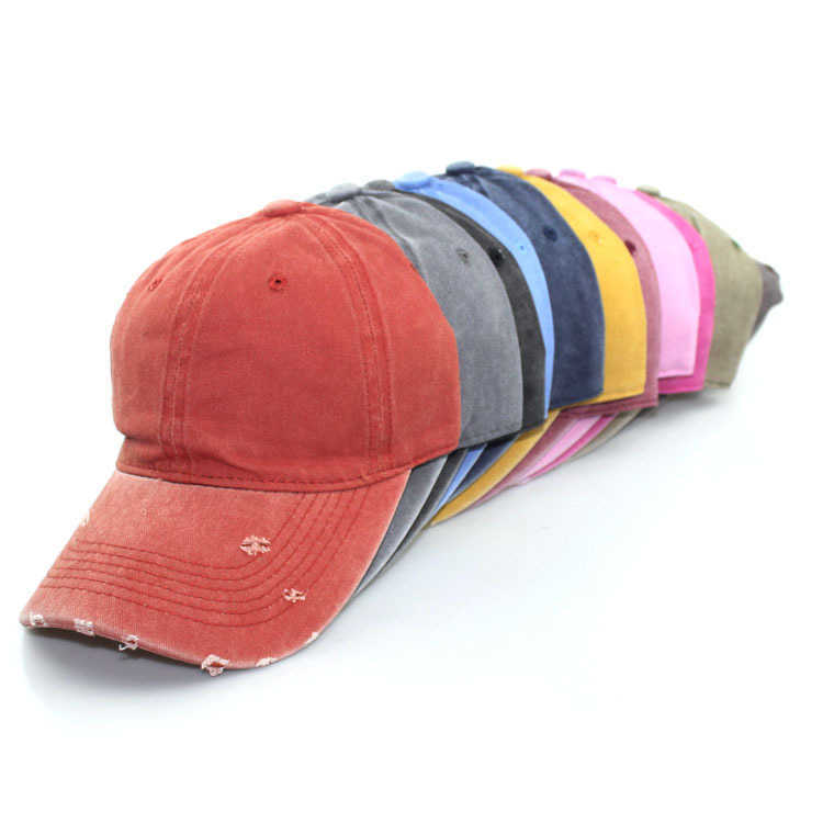 Summer Hats Caps Men's Women's New washed baseball cap with holes worn in autumn and winter, Mei hong
Summer Hats Caps Men's Women's New washed baseball cap with holes worn in autumn and winter, Mei hong