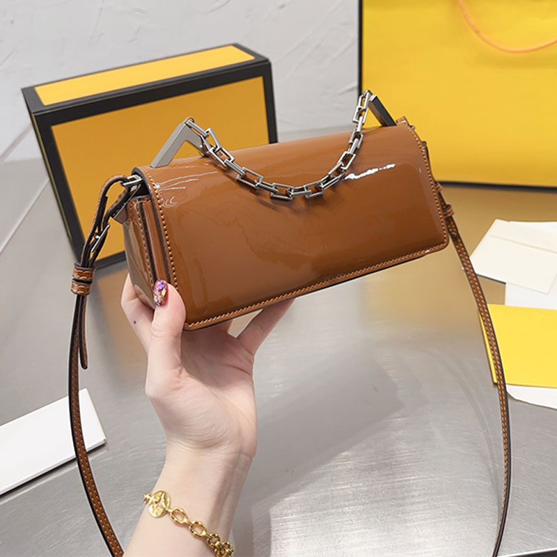 New Sight Crossbody Shoulder Bags Women Handbags Purse Patent Genuine Leather Fashion Letters Silver Hardware Magnetic Buckle Two Size, Small
New Sight Crossbody Shoulder Bags Women Handbags Purse Patent Genuine Leather Fashion Letters Silver Hardware Magnetic Buckle Two Size, Small