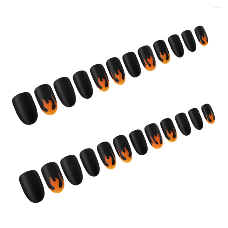 False Nails Tips Nail Matte Acrylic Coffin Fake French Cover Full Press Flame Fire Short On, As shown
False Nails Tips Nail Matte Acrylic Coffin Fake French Cover Full Press Flame Fire Short On, As shown