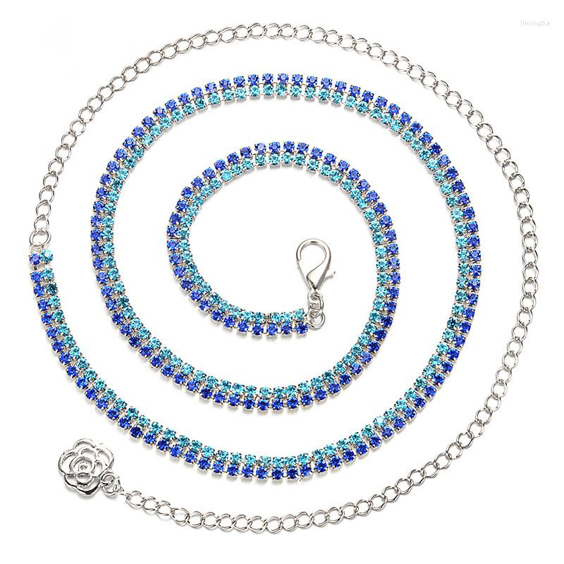 Stage Wear Colored Belly Dance Accessories AB Rhinestone Waist Belt Chain Jewelry Body, Blue
Stage Wear Colored Belly Dance Accessories AB Rhinestone Waist Belt Chain Jewelry Body, Blue