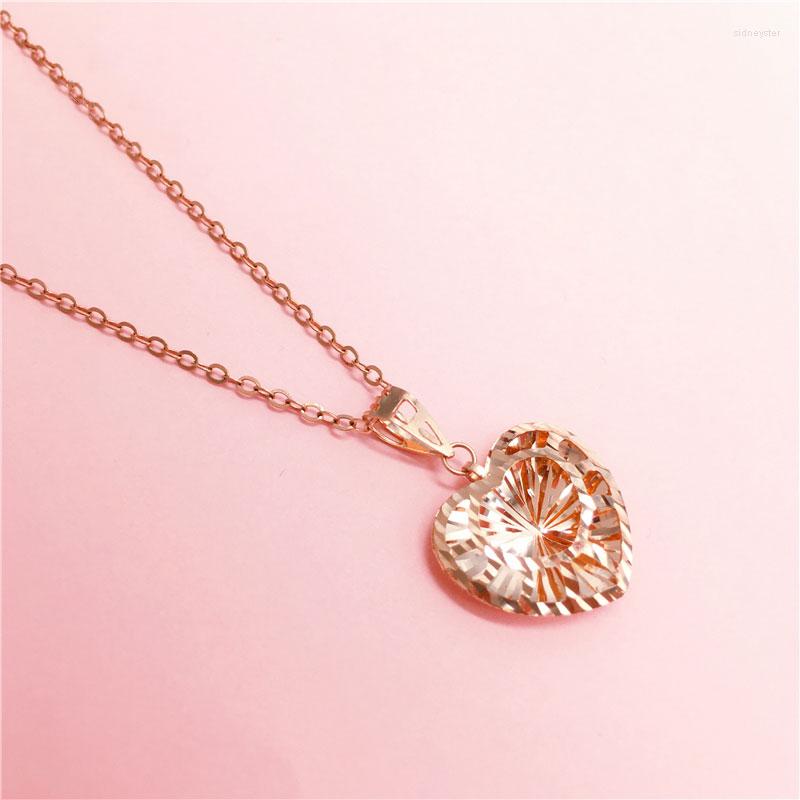 Chains Fashion Light Luxury Pendant 585 Purple Gold Heart-shaped Necklace For Women Plated 14K Rose Collarbone Chain Jewelry
Chains Fashion Light Luxury Pendant 585 Purple Gold Heart-shaped Necklace For Women Plated 14K Rose Collarbone Chain Jewelry