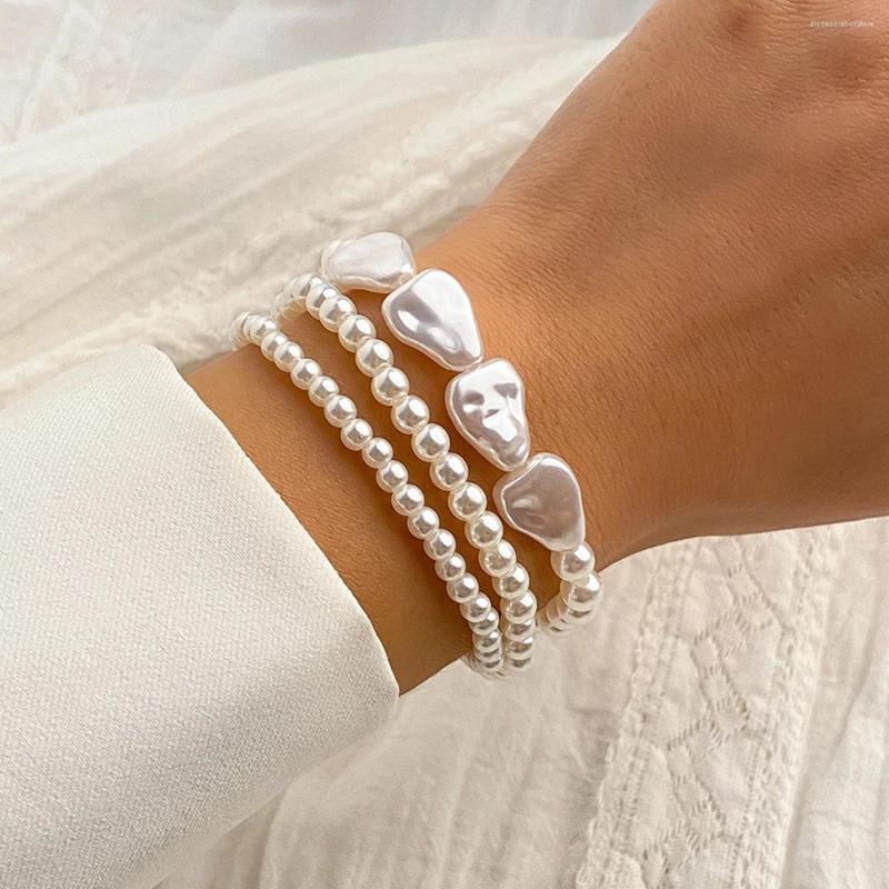 Charm Bracelets IngeSight.Z Multi-layer Irregular Imitation Pearl Beaded Bracelet For Women Boho White Elegant Wedding Party Jewelry
Charm Bracelets IngeSight.Z Multi-layer Irregular Imitation Pearl Beaded Bracelet For Women Boho White Elegant Wedding Party Jewelry