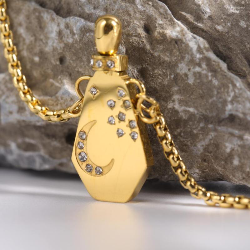 Pendant Necklaces Luxury Crysta Inlaid Magic Bottle Necklace Gold Color Plated Stainless Steel Link Chain For Women Minority Design Ins
Pendant Necklaces Luxury Crysta Inlaid Magic Bottle Necklace Gold Color Plated Stainless Steel Link Chain For Women Minority Design Ins