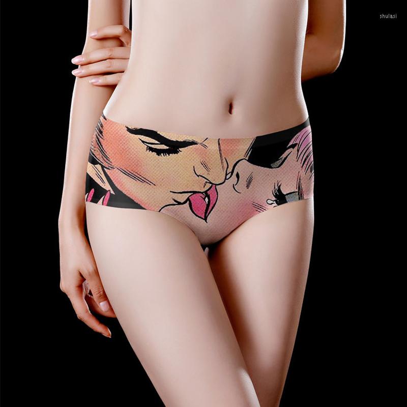 Women's Panties Summer Women Thin Ice Silk Cute Red Lips Lollipop Print Seamless Briefs Sexy Couple Kissing Personalized Underwear
Women's Panties Summer Women Thin Ice Silk Cute Red Lips Lollipop Print Seamless Briefs Sexy Couple Kissing Personalized Underwear